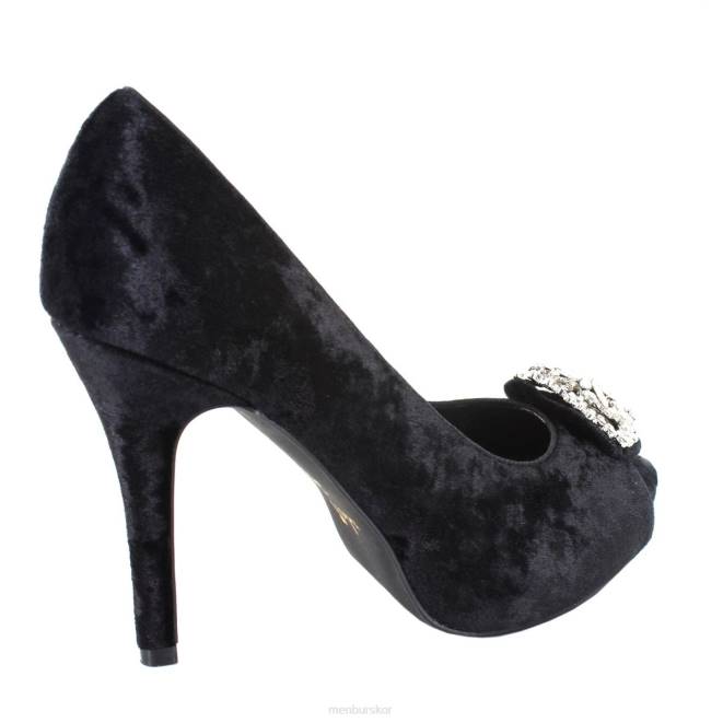 Menbur kvinnor svart maseris högklackat 608J4351