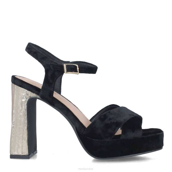 Menbur kvinnor svart nuummita högklackat 608J1309