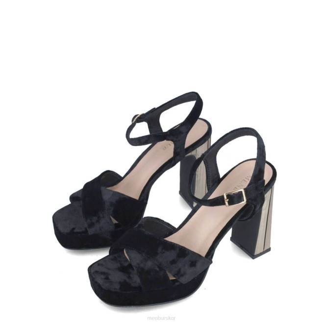 Menbur kvinnor svart nuummita högklackat 608J1309