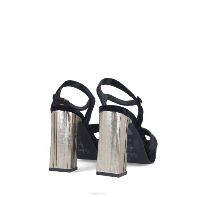 Menbur kvinnor svart nuummita högklackat 608J1309