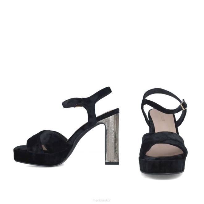 Menbur kvinnor svart nuummita högklackat 608J1309