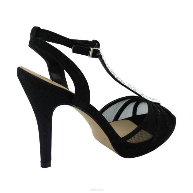 Menbur kvinnor svart palma högklackat 608J1154