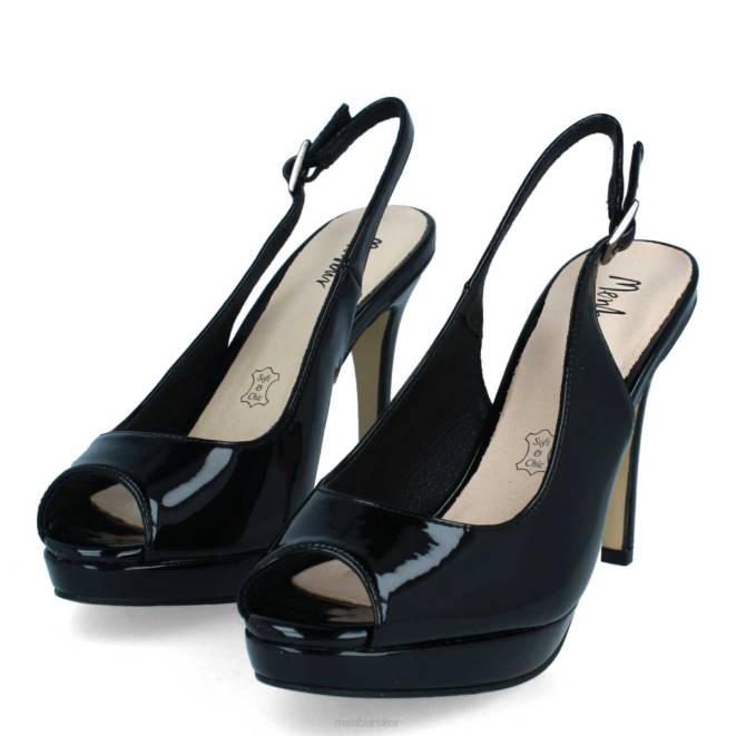 Menbur kvinnor svart penia högklackat 608J1393