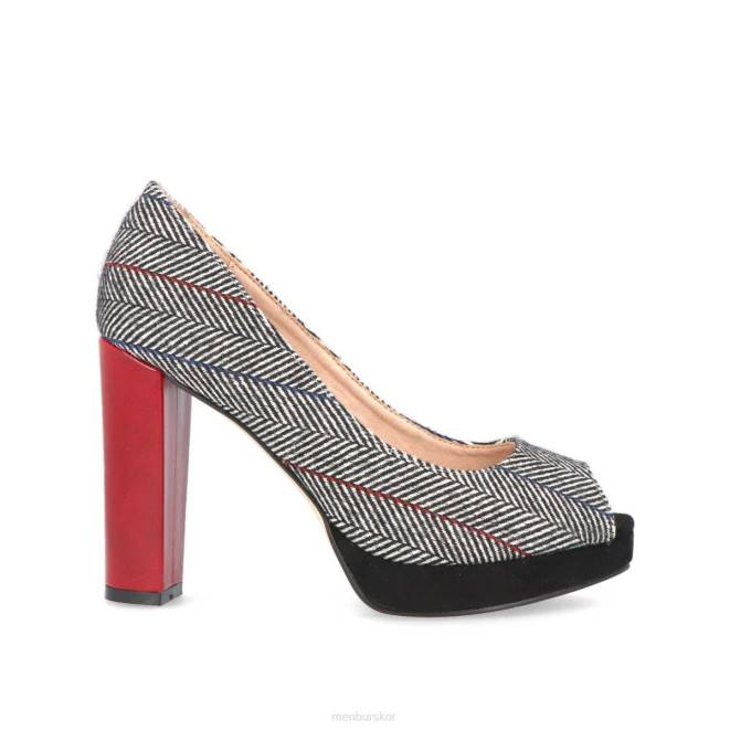 Menbur kvinnor svart ponti högklackat 608J987