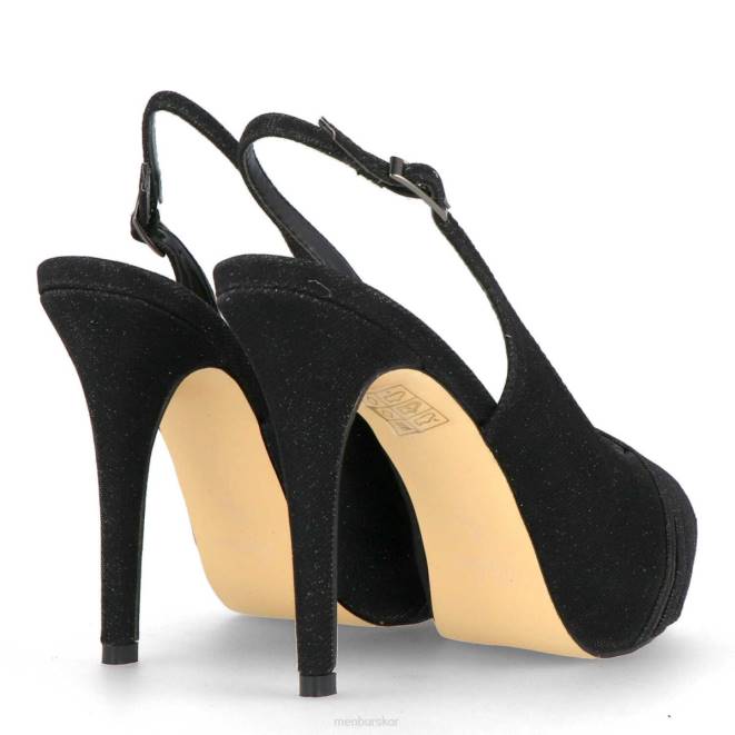 Menbur kvinnor svart pozuelo högklackat 608J4400