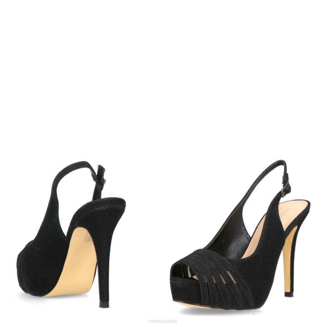 Menbur kvinnor svart pozuelo högklackat 608J4400