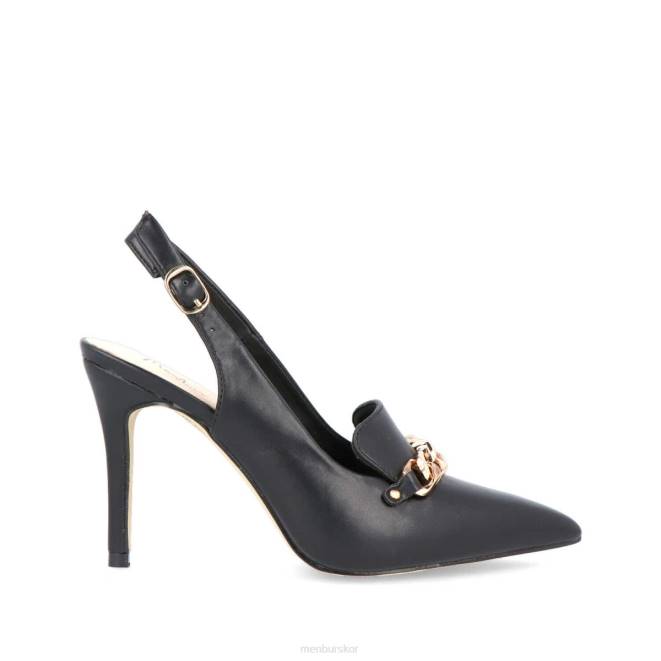 Menbur kvinnor svart ritani högklackat 608J997