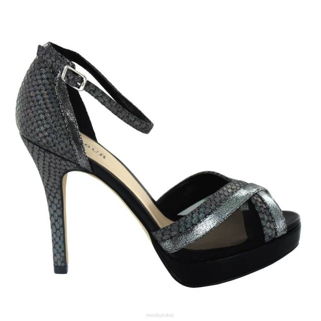 Menbur kvinnor svart rozuelas högklackat 608J1155