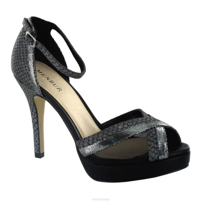 Menbur kvinnor svart rozuelas högklackat 608J1155