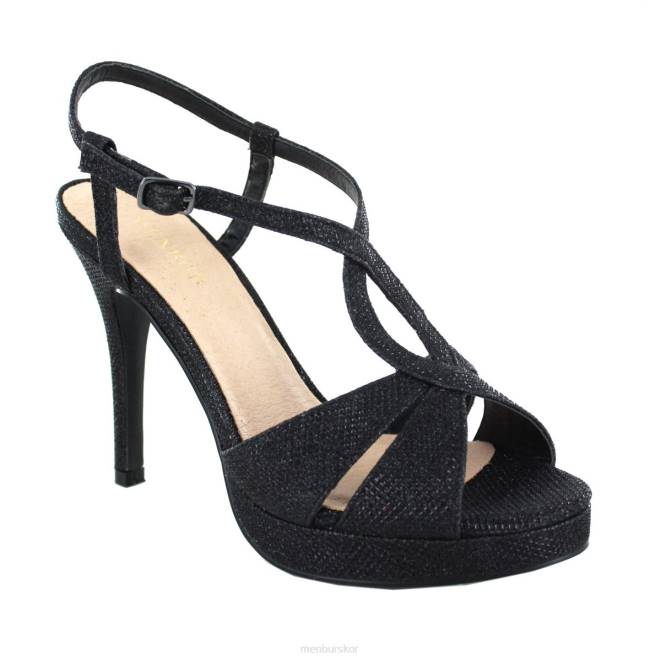 Menbur kvinnor svart sori högklackat 608J4437