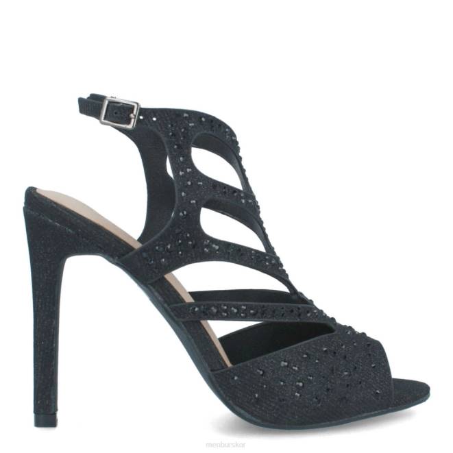 Menbur kvinnor svart sterpeto högklackat 608J941