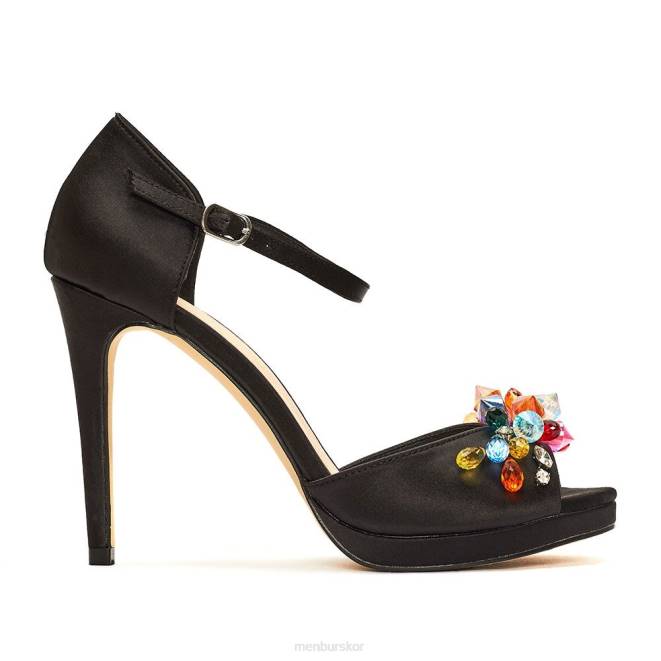 Menbur kvinnor svart tellina högklackat 608J1399