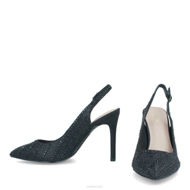 Menbur kvinnor svart tomaini högklackat 608J903