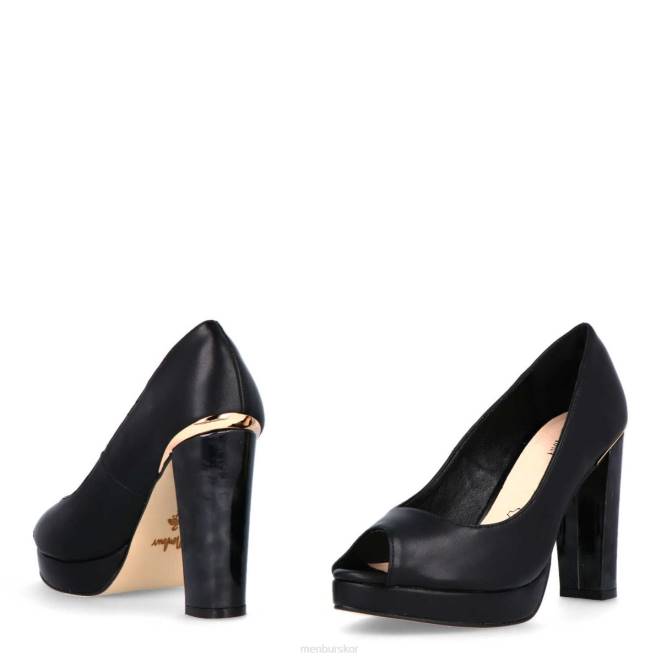 Menbur kvinnor svart tracoccia högklackat 608J986