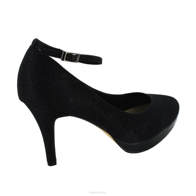 Menbur kvinnor svart umbrete högklackat 608J1202
