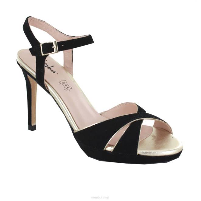 Menbur kvinnor svart usi högklackat 608J4262