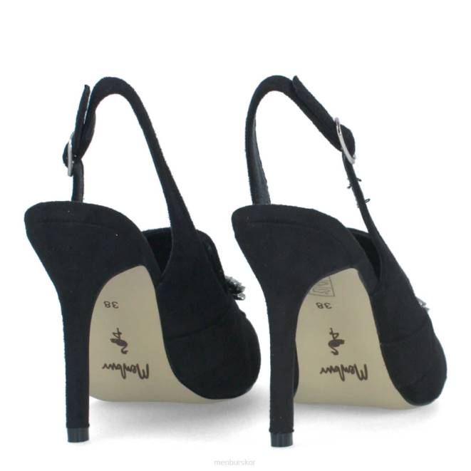 Menbur kvinnor svart valpicetto högklackat 608J4442