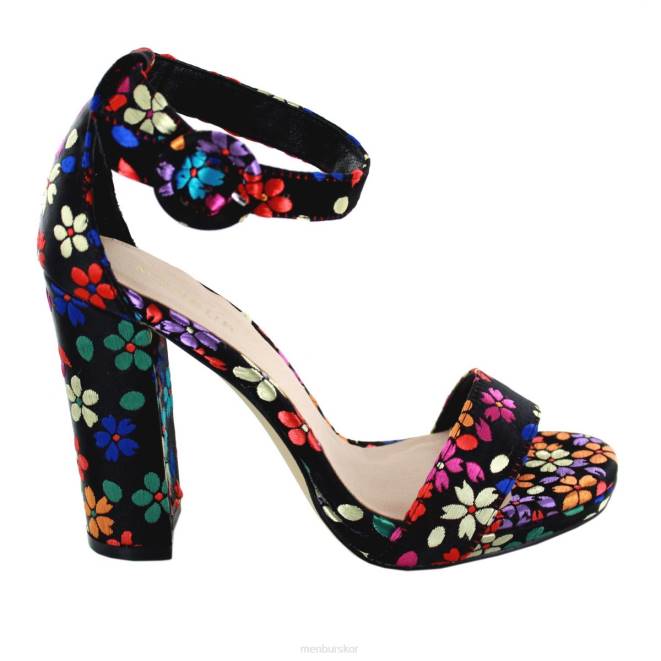 Menbur kvinnor svart velturno högklackat 608J4422