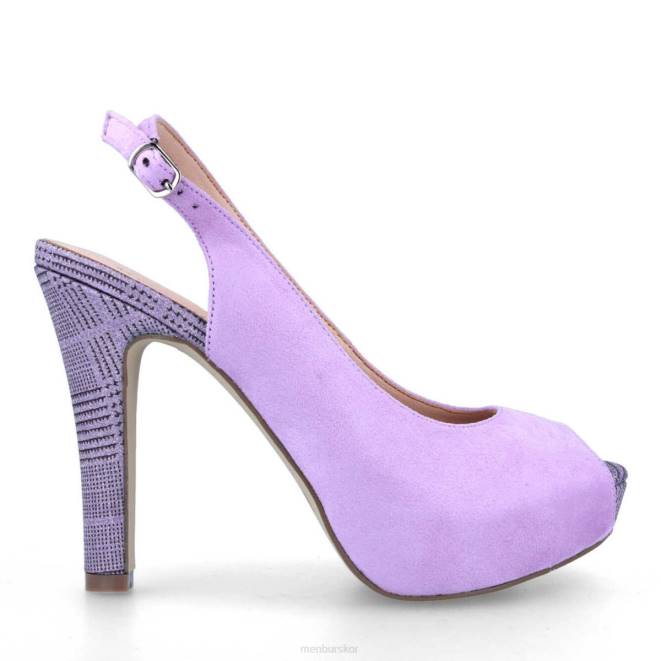 Menbur kvinnor violett baucca högklackat 608J5351