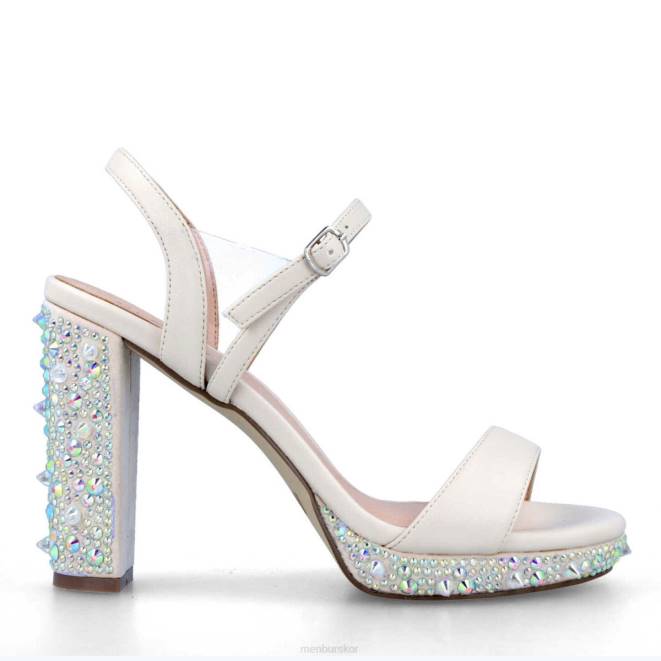 Menbur kvinnor vit borgiallo högklackat 608J1488