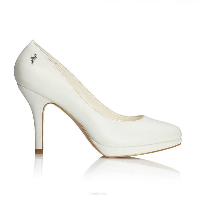 Menbur kvinnor vit taberno högklackat 608J5158