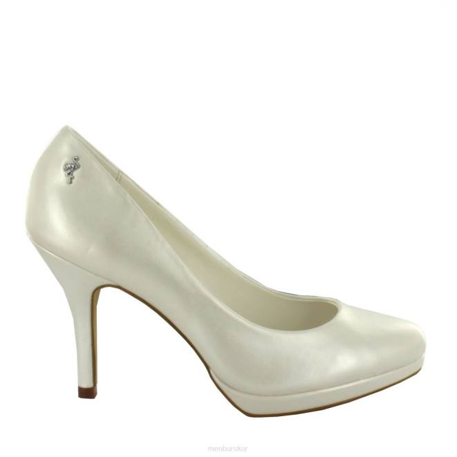 Menbur kvinnor vit taberno högklackat 608J5158