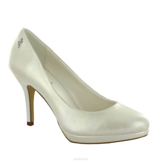 Menbur kvinnor vit taberno högklackat 608J5158