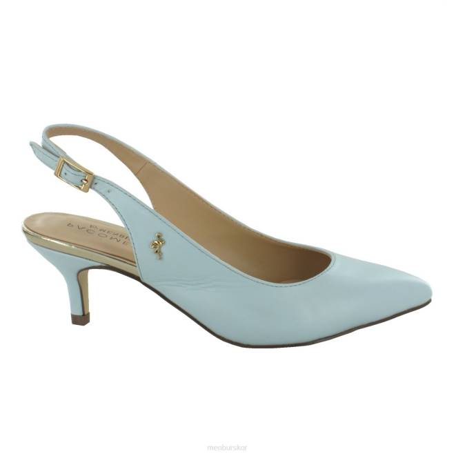 Menbur kvinnor azul claro albarracin mellan och låga klackar 608J1845