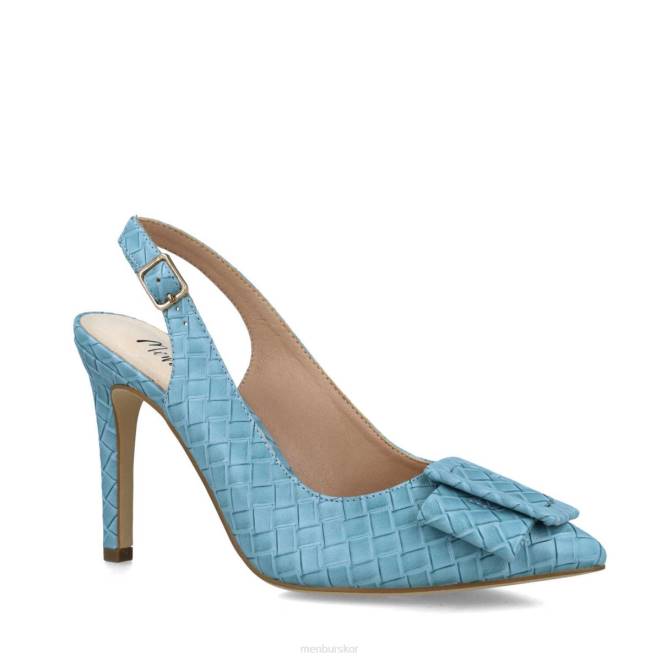 Menbur kvinnor azul claro anortosita mellan och låga klackar 608J5686