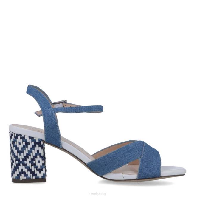 Menbur kvinnor azul claro bertuccia mellan och låga klackar 608J5827