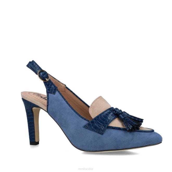 Menbur kvinnor azul claro selenita mellan och låga klackar 608J1668