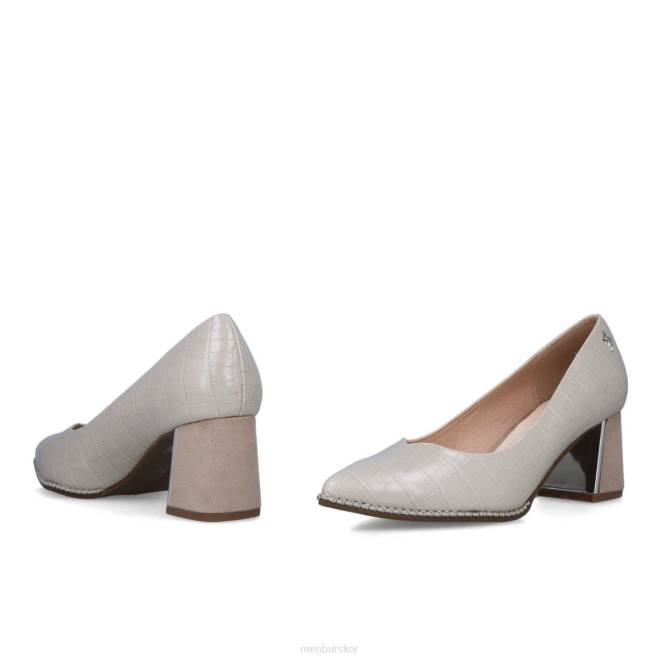 Menbur kvinnor beige arnit mellan och låga klackar 608J5888