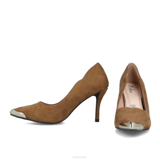 Menbur kvinnor beige botrona mellan och låga klackar 608J1717