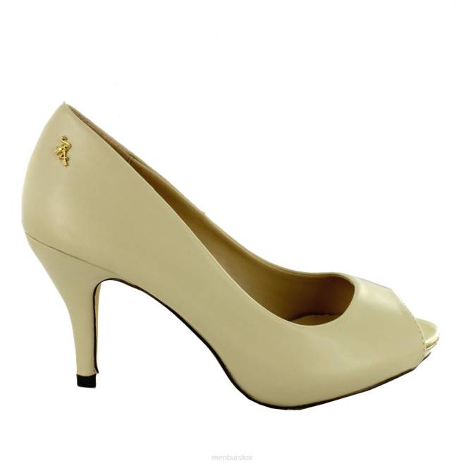 Menbur kvinnor beige dalias mellan och låga klackar 608J6038