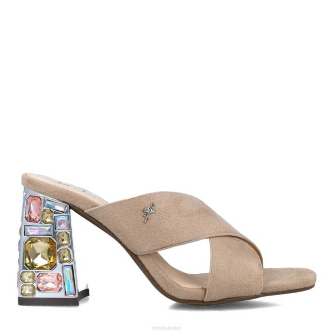 Menbur kvinnor beige eudaimonia mellan och låga klackar 608J1713