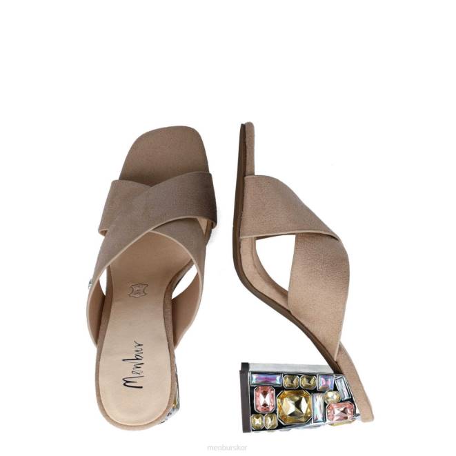 Menbur kvinnor beige eudaimonia mellan och låga klackar 608J1713