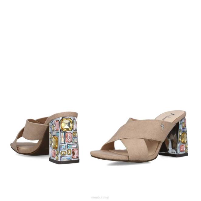 Menbur kvinnor beige eudaimonia mellan och låga klackar 608J1713