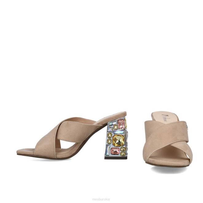 Menbur kvinnor beige eudaimonia mellan och låga klackar 608J1713