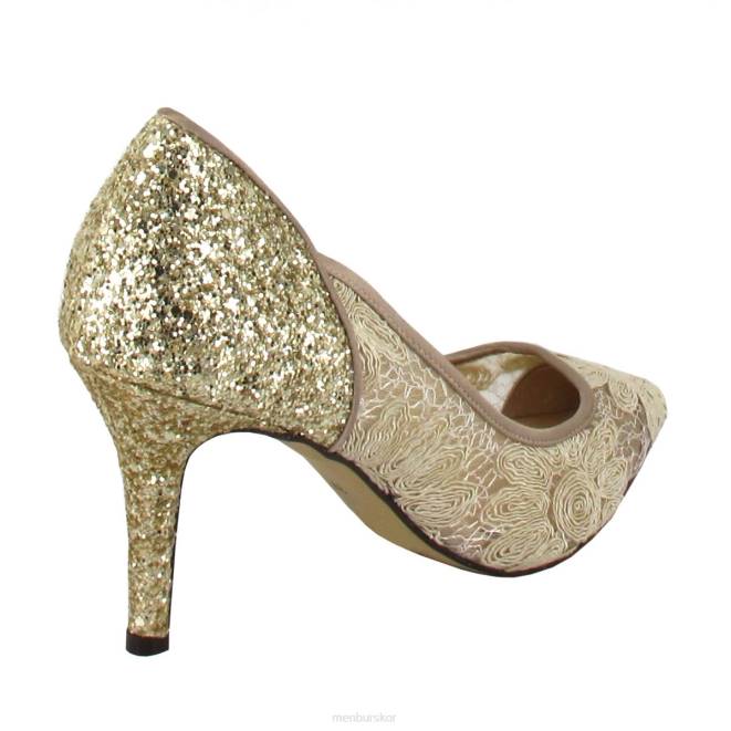 Menbur kvinnor beige fabre mellan och låga klackar 608J5951