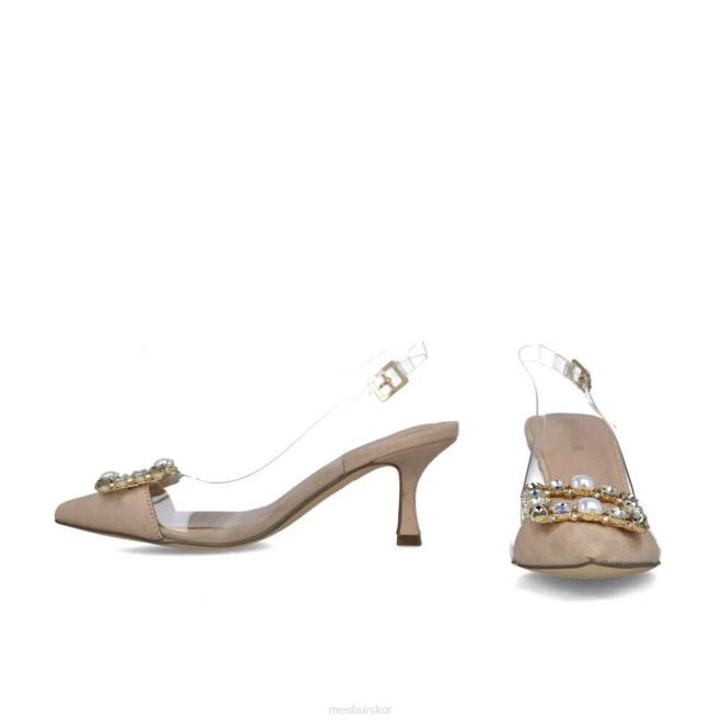 Menbur kvinnor beige pavo mellan och låga klackar 608J5589