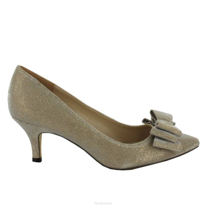 Menbur kvinnor beige sil mellan och låga klackar 608J5928