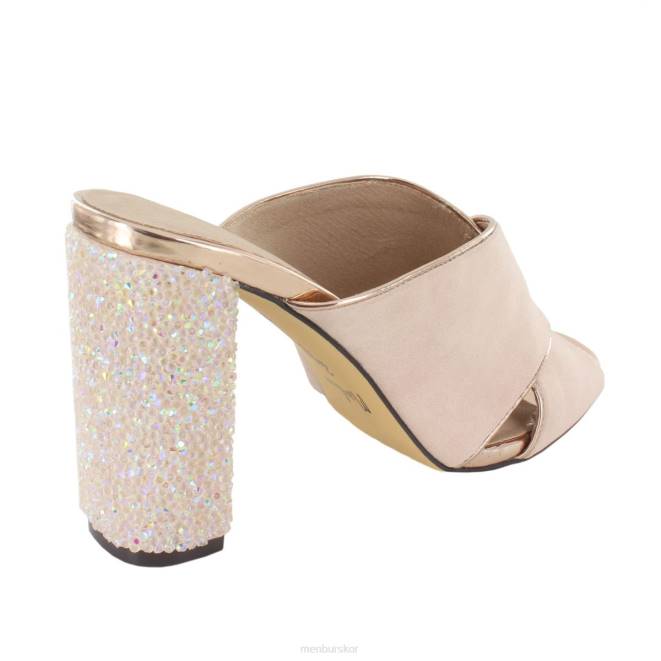 Menbur kvinnor beige spianat mellan och låga klackar 608J1905