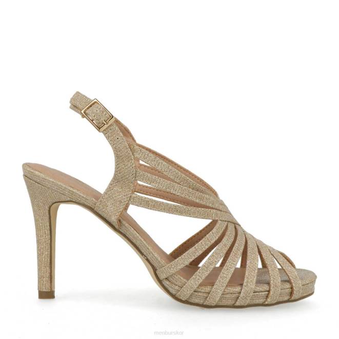 Menbur kvinnor beige strepeto mellan och låga klackar 608J2173