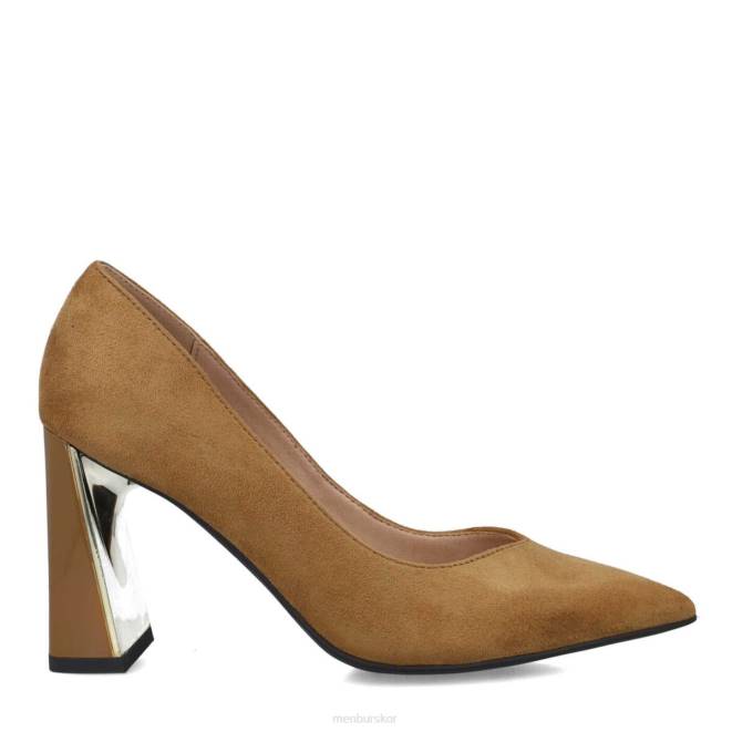 Menbur kvinnor beige tremolita mellan och låga klackar 608J5595