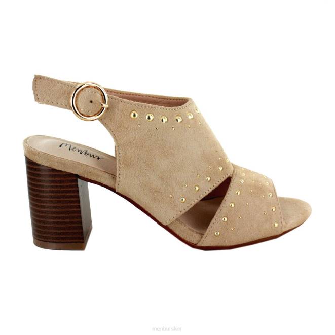 Menbur kvinnor beige valcera mellan och låga klackar 608J1968