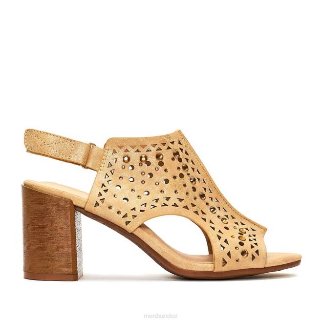 Menbur kvinnor beige valdapra mellan och låga klackar 608J1914