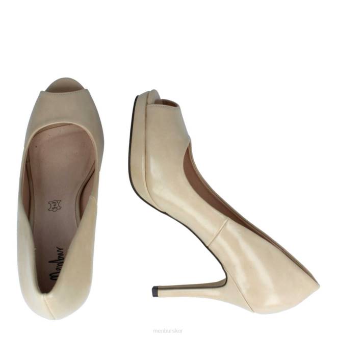 Menbur kvinnor beige villados mellan och låga klackar 608J2101