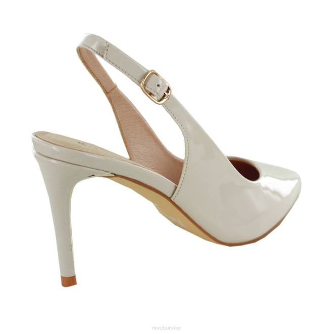 Menbur kvinnor beige villaro mellan och låga klackar 608J2063