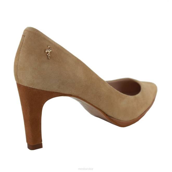 Menbur kvinnor brun ensam mellan och låga klackar 608J1825