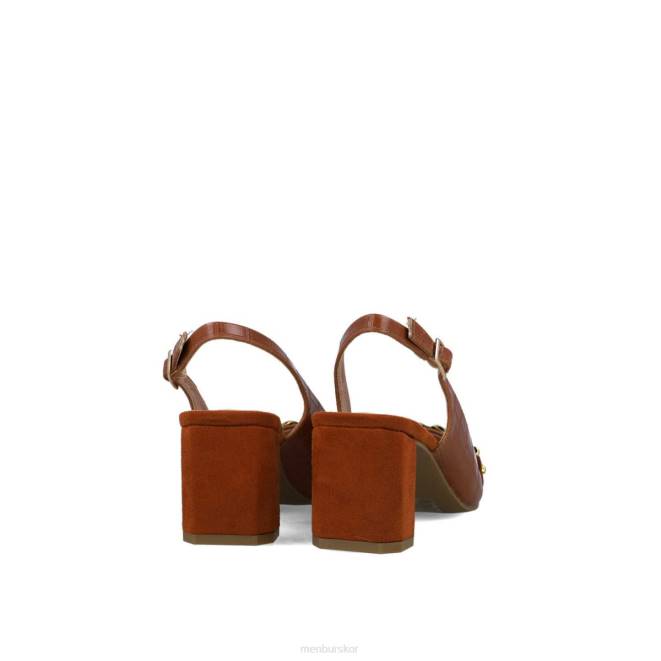 Menbur kvinnor brun metis mellan och låga klackar 608J5733